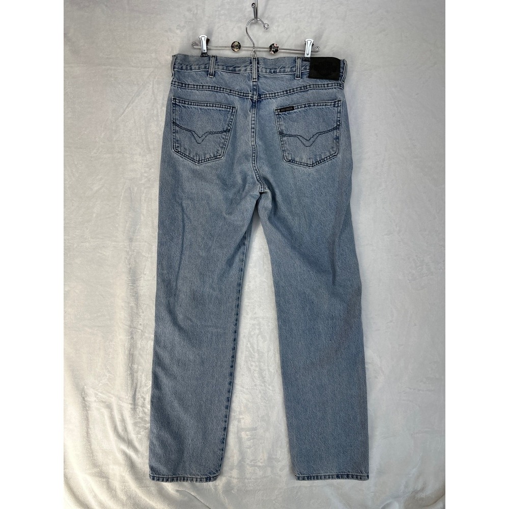 Harley Davidson Blue Jeans 36x34 Straight Leg Retro Biker Y2K Vtg AmericanaCore